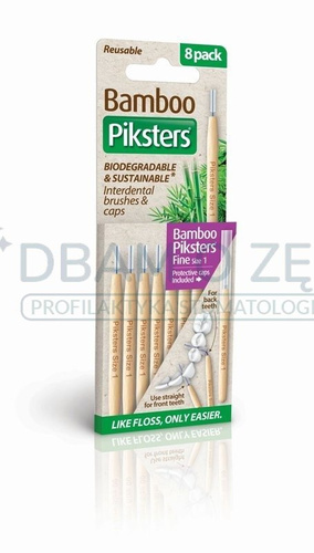 PIKSTERS BAMBOO szczoteczki międzyzębowe  rozm.1 ( fioletowe )