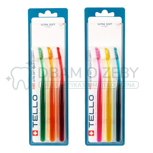 Trójpak szczoteczek do zębów dla dzieci TELLO JUNIOR