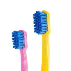 Szczoteczka do zębów Curaprox CS 5460 ultra soft + smart - edycja Animal  (dwupak): żółty + róż