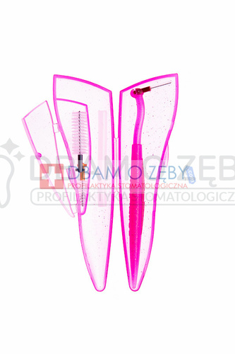 Kieszonkowy zestaw ortodontyczny (ortho pocket set): róż