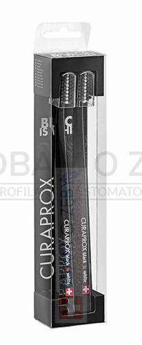 Szczoteczka do zębów Curaprox seria Black is Black, dwupak