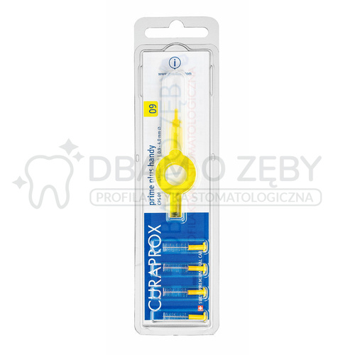 Zestaw 5 szczoteczek międzyzębowych Curaprox CPS prime 09 z uchwytem handy