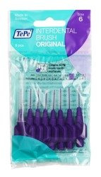 Szczoteczki międzyzębowe TePe Original 1,1 mm fioletowe 8 szt. w torebce