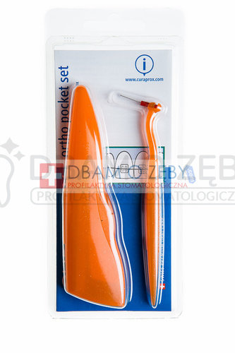 Kieszonkowy zestaw ortodontyczny (ortho pocket set): pomarańcz