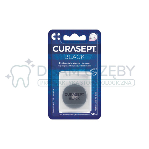 Czarna nić do zębów Curasept