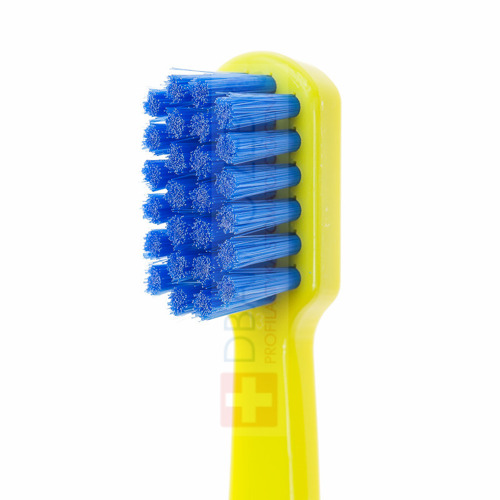 Szczoteczka do zębów dla dzieci Curaprox CS 7600 ultra soft - smart od 5 lat: żółty + niebieski 