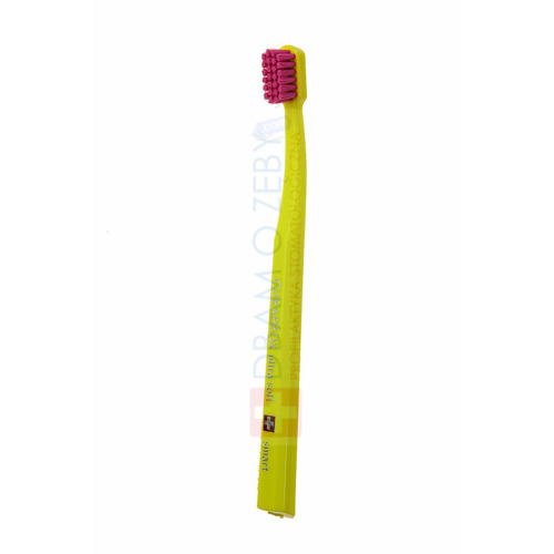 Szczoteczka do zębów dla dzieci Curaprox CS 7600 ultra soft - smart od 5 lat: żółty + róż 